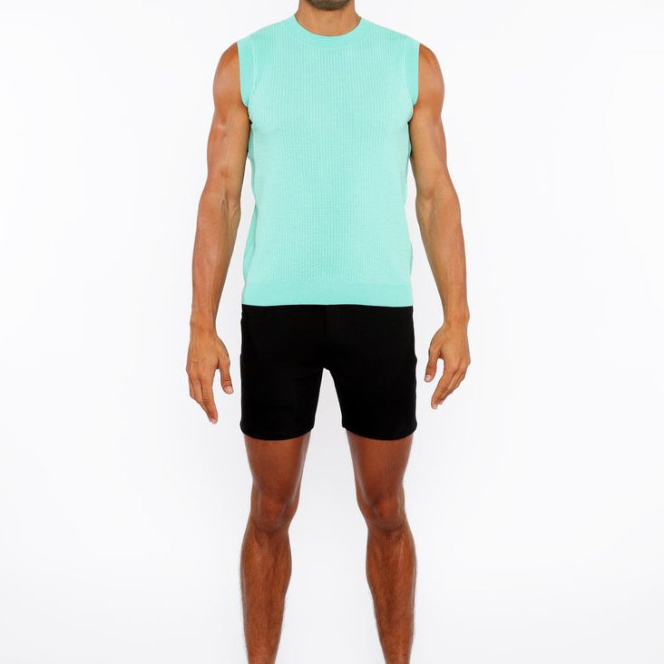 BUD TEXTURED OPEN KNIT VEST ST-24300