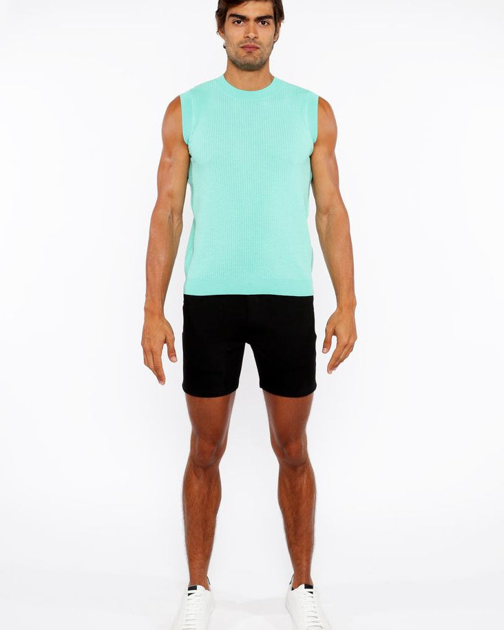 BUD TEXTURED OPEN KNIT VEST ST-24300
