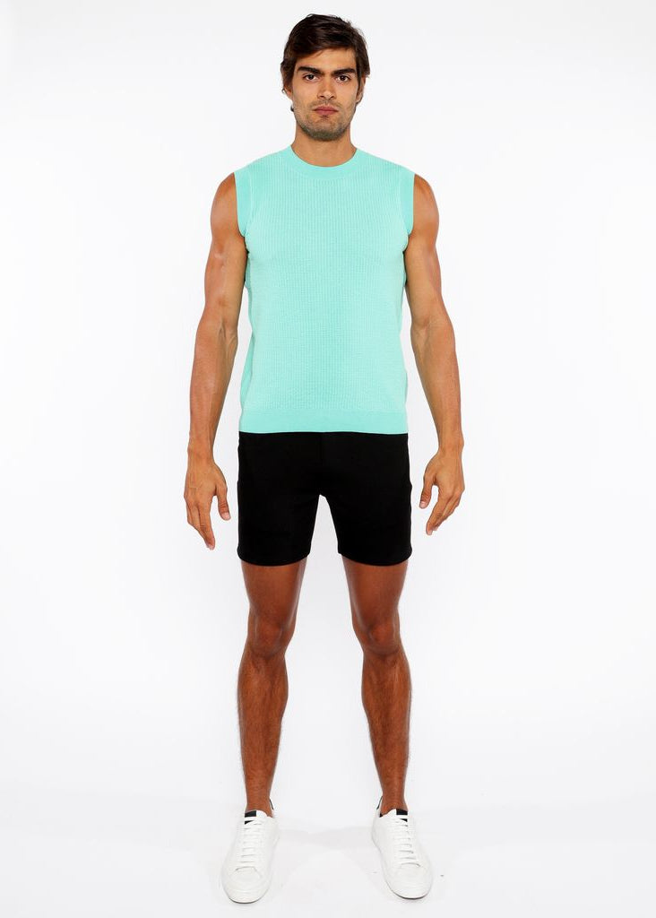 BUD TEXTURED OPEN KNIT VEST ST-24300