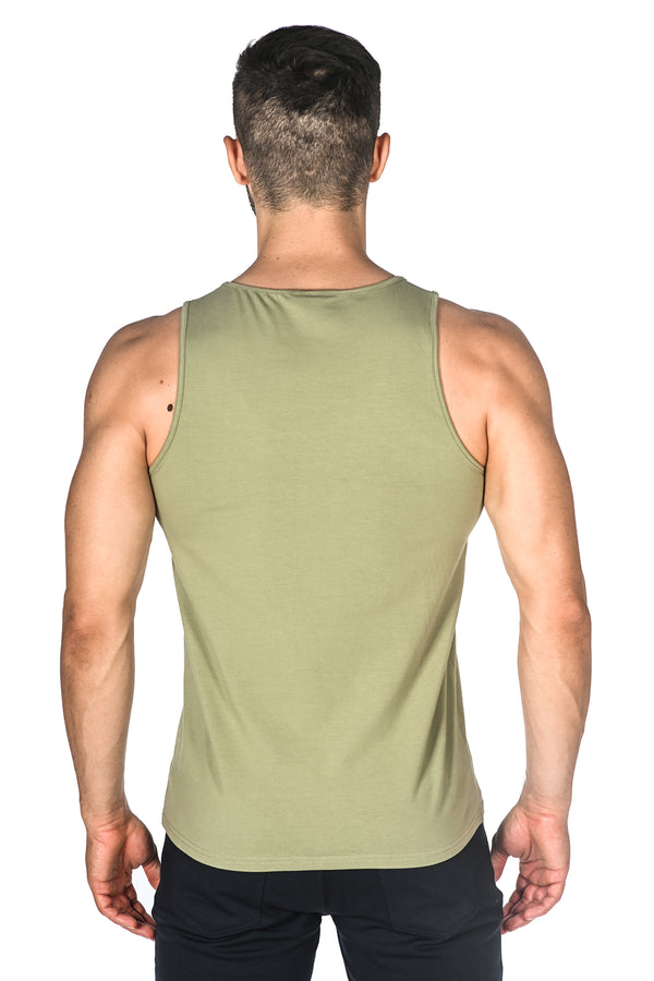 ARMY SOLID STRETCH JERSEY TANK TOP ST-102 Final Sale