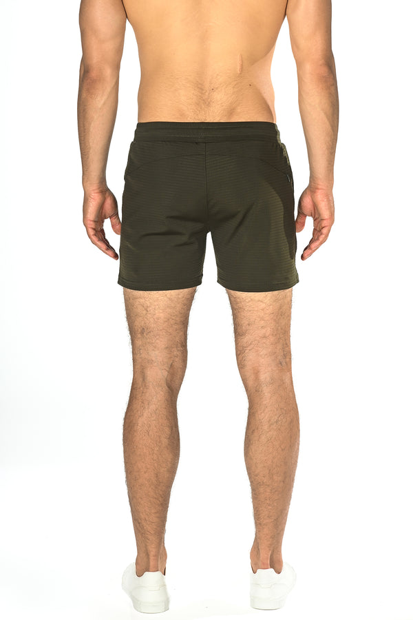 OLIVE 6" STRETCH MESH PERFORMANCE SHORTS ST-1466 Final Sale