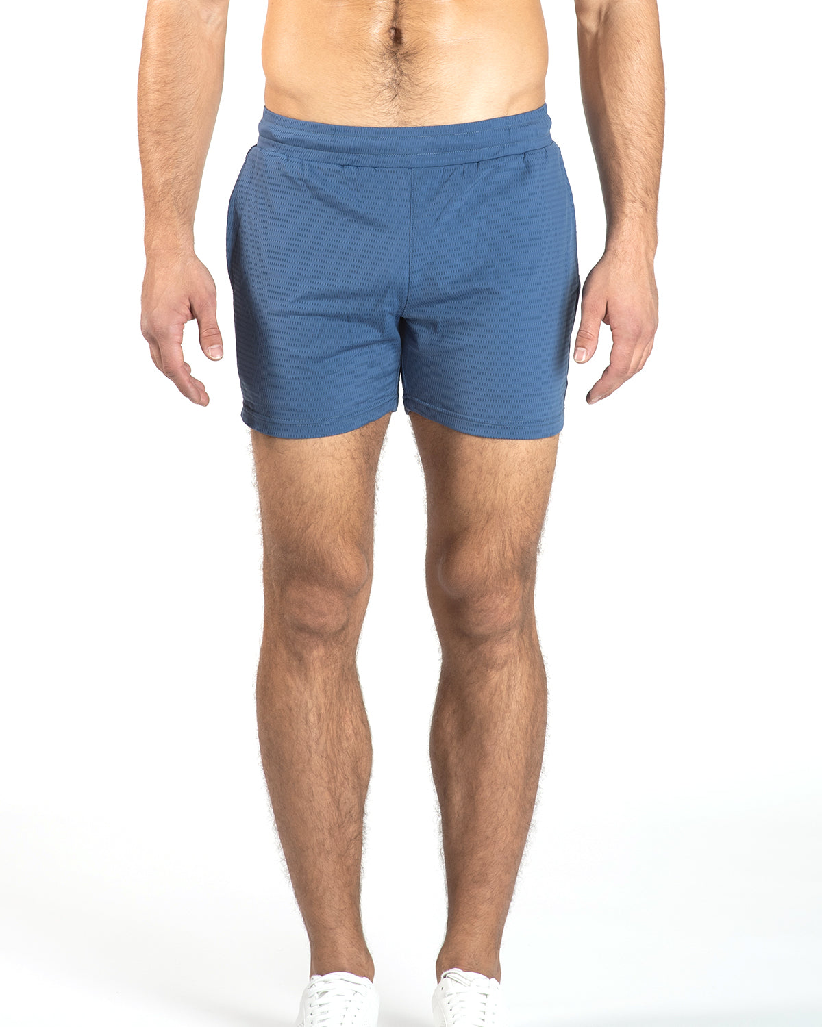 PACIFIC BLUE 6" STRETCH MESH PERFORMANCE SHORTS ST-1466 FINAL SALE