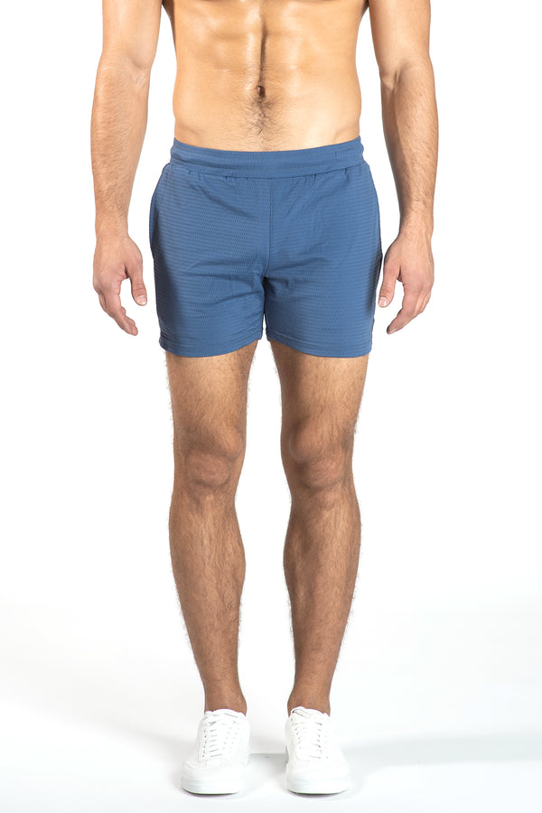 PACIFIC BLUE 6" STRETCH MESH PERFORMANCE SHORTS ST-1466 FINAL SALE