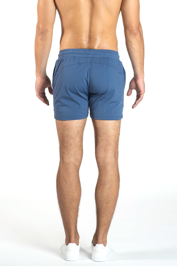 PACIFIC BLUE 6" STRETCH MESH PERFORMANCE SHORTS ST-1466 FINAL SALE