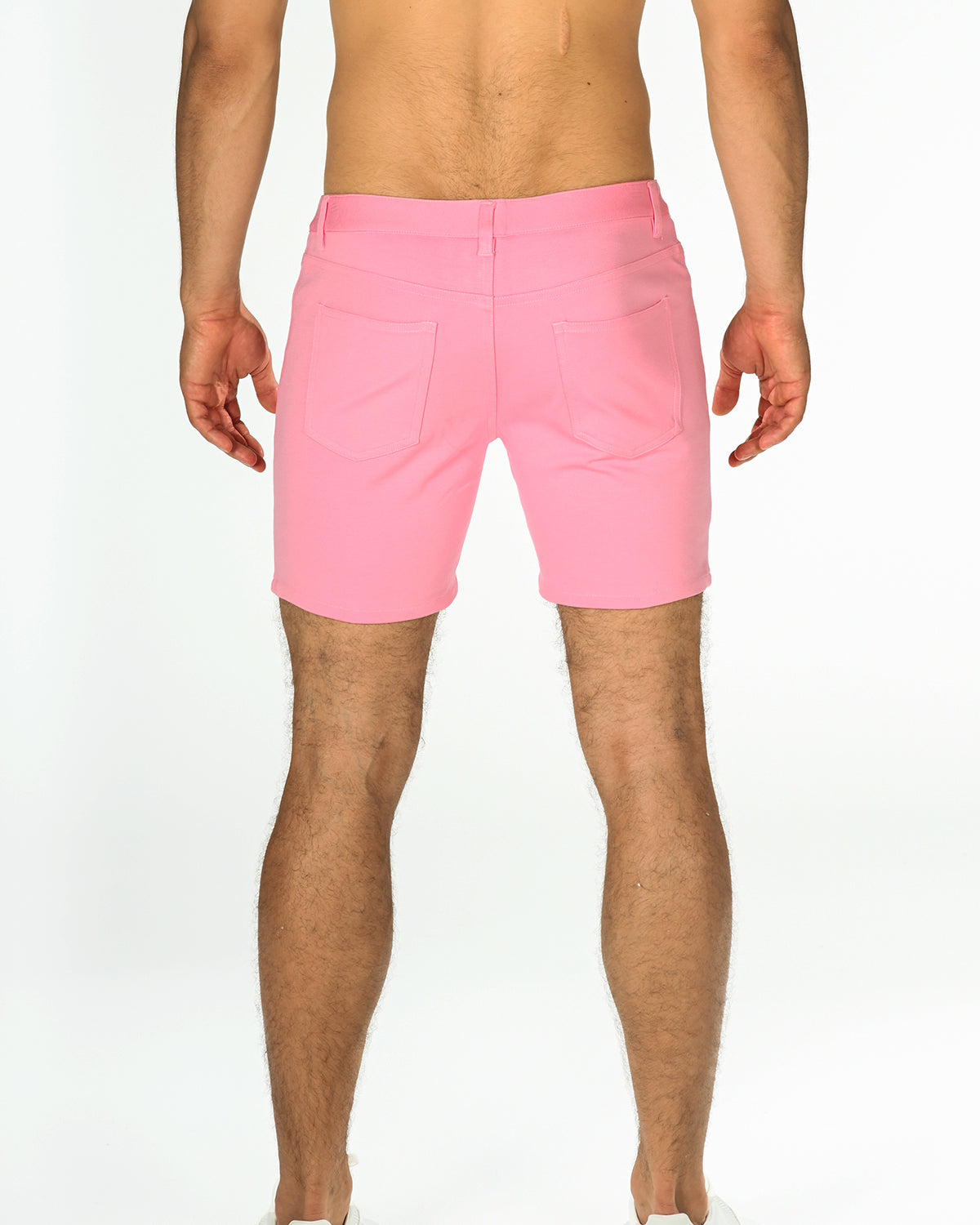 PINK 5" INSEAM STRETCH KNIT JEANS SHORTS ST-1932 Final Sale